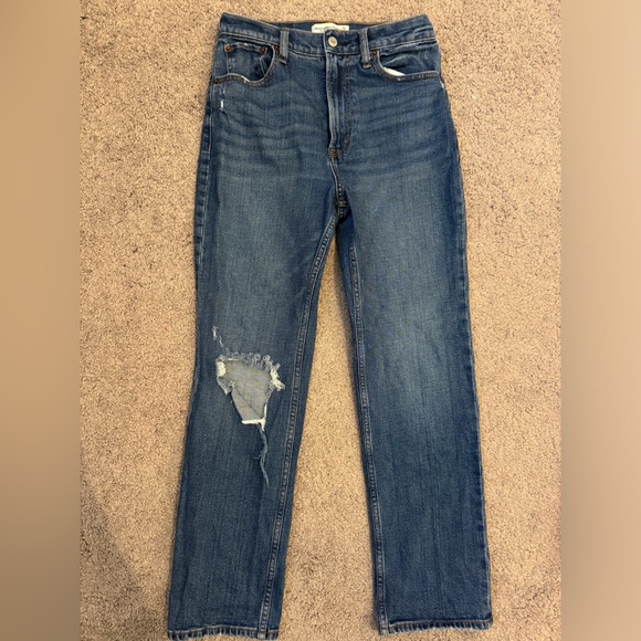 Ankle Straight Distressed Jeans - Picture 8 of 11